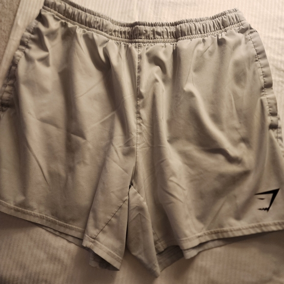 Gymshark Pants - Gymshark VERY Light Gray Athletic Shorts Lightweight Elastic Waist. Very Thin